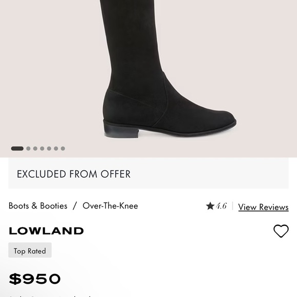 STUART WEITZMAN LOWLAND BOOTS - Picture 7 of 10